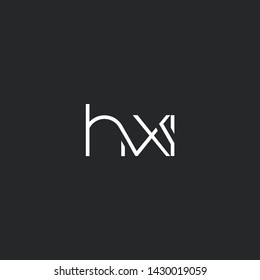 H X I letters Joint logo icon vector for business card and corporate identity.
