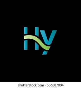 H & Y  Letter logo design vector element
