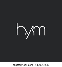 H Y M Letters Joint Logo Stock Vector (Royalty Free) 1430017580 ...