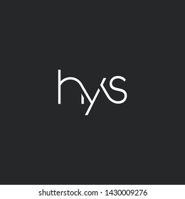 H Y S letters Joint logo icon vector for business card and corporate identity.