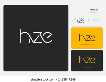 H Z E letters Joint logo icon vector for business card and corporate identity.