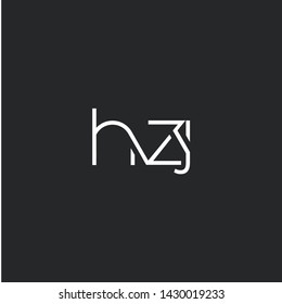 H Z J letters Joint logo icon vector for business card and corporate identity.