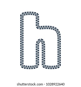 H Zip Letter Logo Icon Design