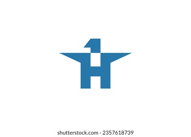H1 Logo Design Vector Sign 