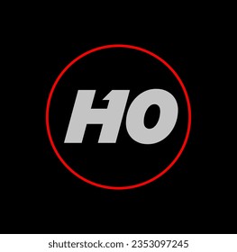 H10 company name vector icon.