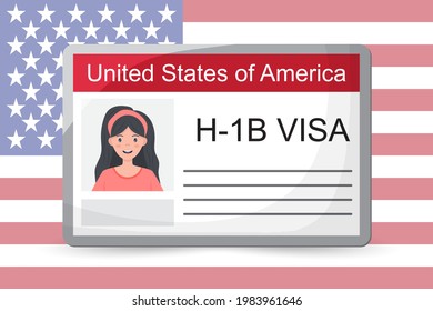 H1b Visa USA background, temporary work visa for foreign skilled workers in specialty occupation.