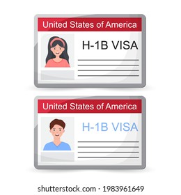 H1b Visa USA background, temporary work visa for foreign skilled workers in specialty occupation.