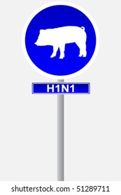 h1n1 traffic sign