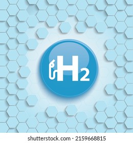 H2 Fuel Pump Blue Hexagon Structure