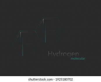 H2 (molecular hydrogen) atoms bounds in vector