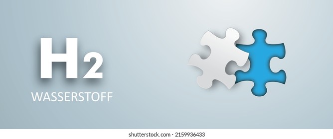 H2 Wasserstoff Puzzle Gray Header