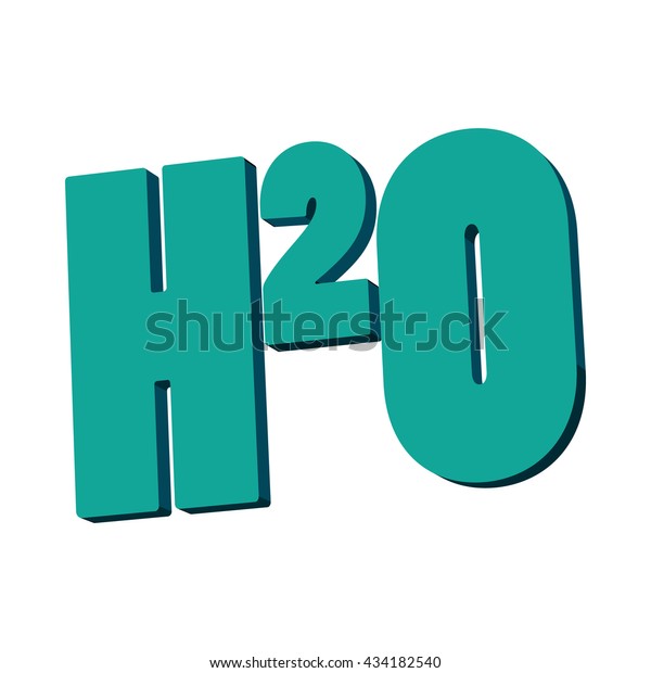 H20 Water Formula Icon Cartoon Style Stock Vector Royalty Free H20 Water Formula Icon Cartoon Style Stock Vector Royalty Free