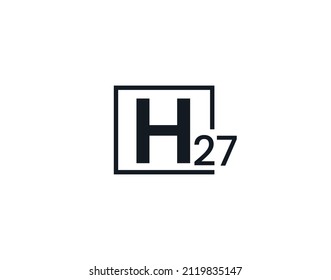 H27, 27H Logo für den Anfangsbuchstaben