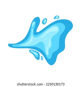 H2O blue splash icon isolated