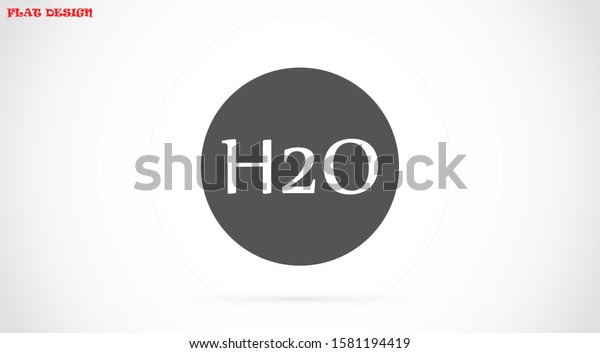 H2o Icon H2o Linear Symbol Design Stock Vector (Royalty Free ...