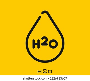 H2O icon signs