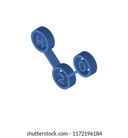 H2o isometric left top view 3D icon