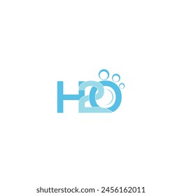 h2o logo design, H2O logo, H20 Letter Water Drop Logo Design With Water Wave Symbol Vector Illustration.
