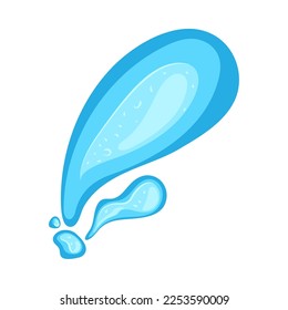 H2O splash drops icon isolated