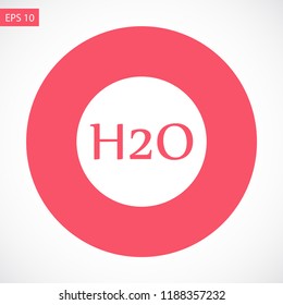 h2o vector icon 10 eps