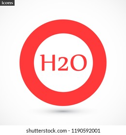 h2o vector icon 10 eps