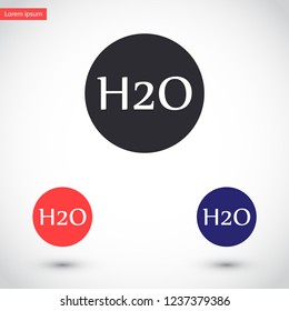 h2o vector icon 10 eps