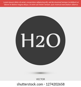 h2o vector icon 10 eps