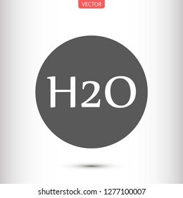 h2o vector icon 10 eps