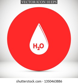 h2o vector icon 10 eps