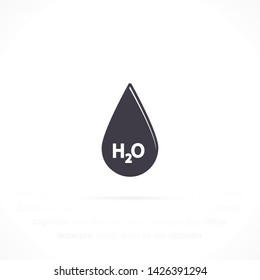 h2o vector icon 10 eps , Lorem ipsum Flat design