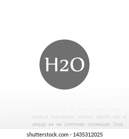 h2o vector icon 10 eps , Lorem ipsum Flat design