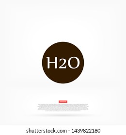 h2o vector icon 10 eps , Lorem ipsum Flat design
