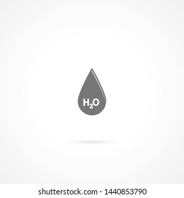 h2o vector icon 10 eps , Lorem ipsum Flat design