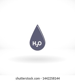h2o vector icon 10 eps , Lorem ipsum Flat design