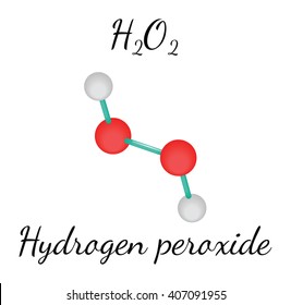 H2O2 Hydrogen Peroxide Molecule