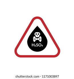 H2SO4 warning icon