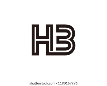 H3 Logo Combination Letters Numbers Stock Vector (Royalty Free