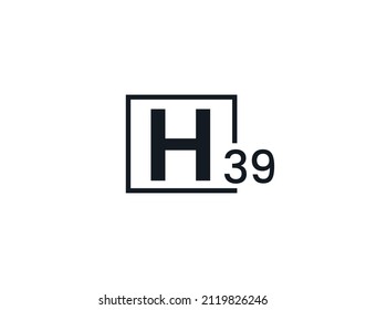 H39, 39H Initial letter logo