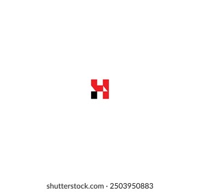 H4 4H H UND 4 Abstraktes anfängliches Monogramm Buchstaben Alphabet Logo Design