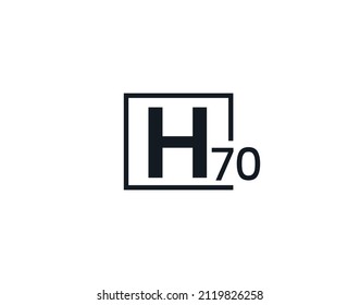 H70, 70H Logo für den Anfangsbuchstaben