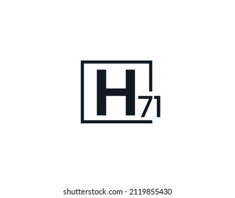 H71, 71H Initial letter logo