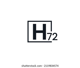 H72, 72H Logo de la letra inicial