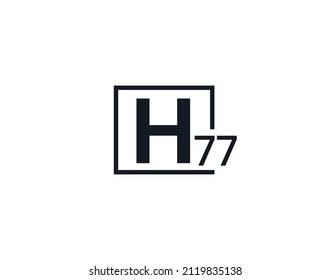 H77, 77H Initial letter logo