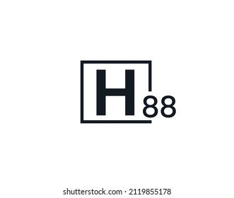 H88, 88H Initial letter logo
