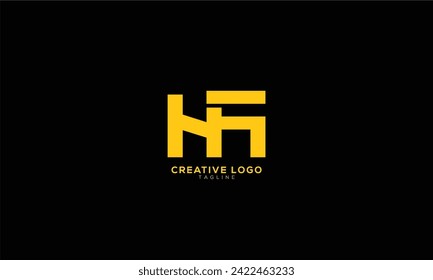 HA Abstract initial monogram letter alphabet logo design