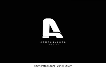HA AH Abstraktes Anfangsbuchstabenalphabet Logo