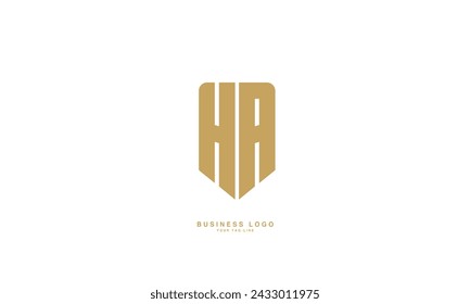 HA, AH, H, A, Abstract Letters Logo Monogram