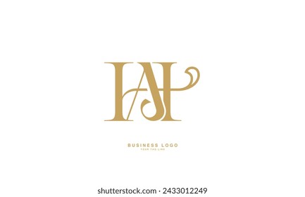 HA, AH, H, A, Abstract Letters Logo Monogram