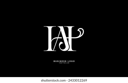 HA, AH, H, A, Abstract Letters Logo Monogram