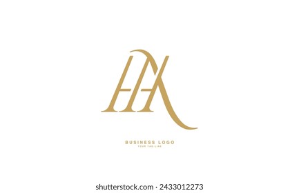 HA, AH, H, A, Abstract Letters Logo Monogram